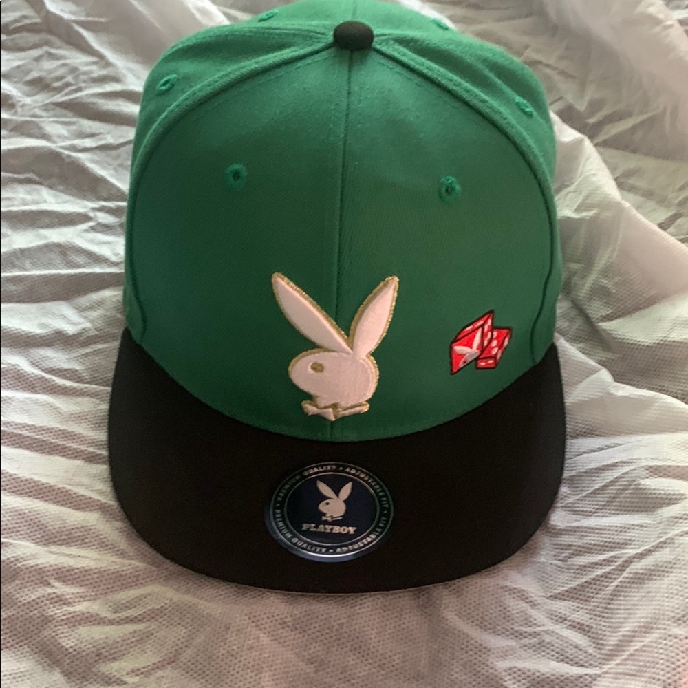 Playboy Green and Black Cap